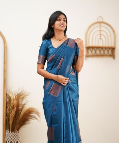 Image of Avantika Fashion Women's Kanjivaram Soft Silk Banarasi Sarees With Blouse Piece For Women