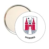 MIROIR ROND. - NYBORG HARMONIAL SHIELD VERSION 2 - DES MUNICIPALITÉS DU DANEMARK - DANEMARK