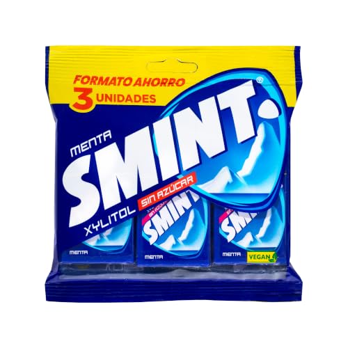 Smint Tabs Menta, Caramelo Comprimido sin Azúcar, 3 x 8g