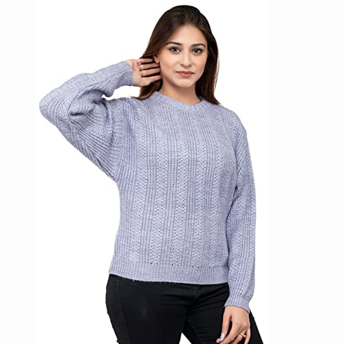 Image of Jai Geeta Hosiery Mills Launches Designer and Knitted Pullover Women Sweater These can be paired with Jeans and Legging in Winter Season Trendy Fashionable Solid