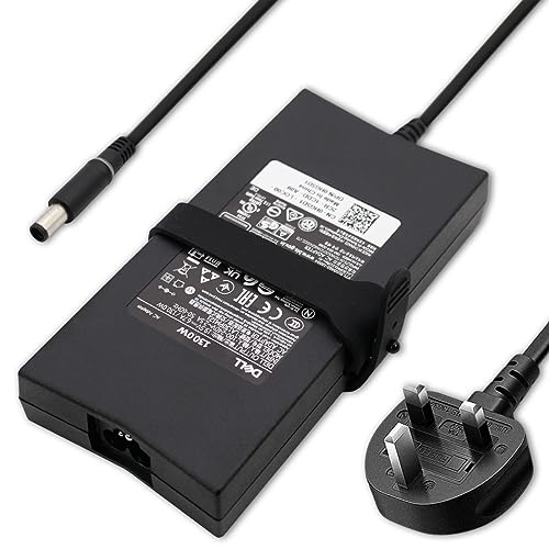 Chargeur Dell WRHKW 130W haute puissance NAD002 avec câble secteur robuste