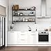 Produktbild Emuca - Modularer Baukasten Zero mit Beschlägen zur Wandmontage, Tiefschwarz lackiert, Aluminium und Zamak, 1 set