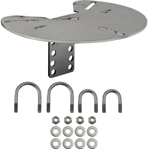 Buyers Products 8891001 Mirror-Mounted Beacon Bracket for Flood Lights and Spot Lights, Light Bar, Utility Truck, Safety Truck Light Mount, Stainless Steel, Silver image 4