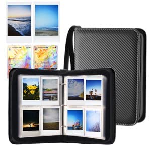 Cranviech 400 Pockets Trading Card Binder with Sleeves, 4-Pockets Zipper Card Binder Collect Holder Storage Carrying Case Compatible for Cards, Black