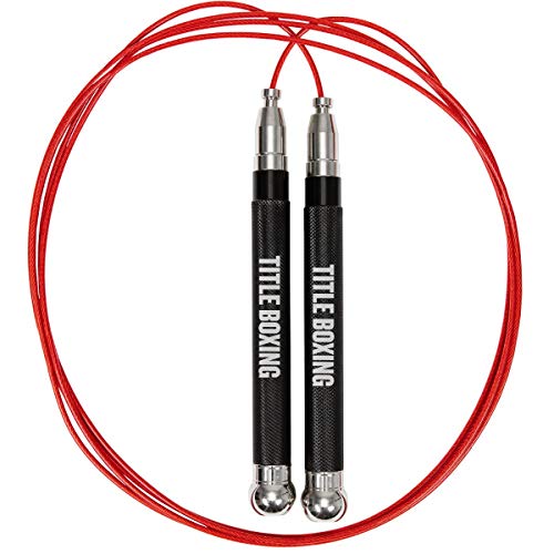 TITLE Boxing Deluxe Adjustable Speed Rope - Jump Rope, Speed And Agility Training