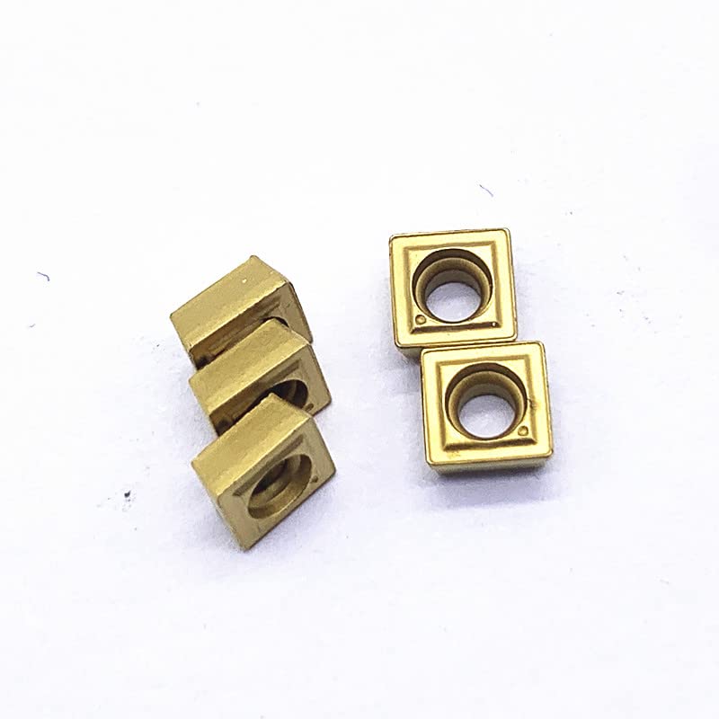 AYYDXRK 10pcs SPMG050204 SPMG060204 SPMG07T308 SPMG090408DG TT9030/TT8020 CNC Lathe Tools Metal Carbide Insert Turning Tools(SPMG060204 DG TT9030)