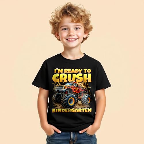 Costomized Im Ready to Crush Kindergartens Tshirt, First Day of School Shirt Kids, Kindergarten Shirts2