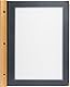 Securit Wood-Range A4 Menükarte (x20) inkl. Box, inkl. 2 dopplete Einlage für Menüs (für 4 Seiten A4), Schwarz