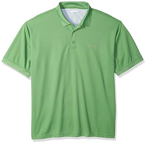 Columbia Men's PFG Perfect Cast Polo Shirt, Breathable, UV Protection, Small, Clean Green