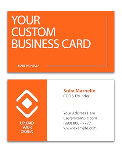 Custom Business Cards - Upload Your Design - 16pt Cardstock (100 Cards)