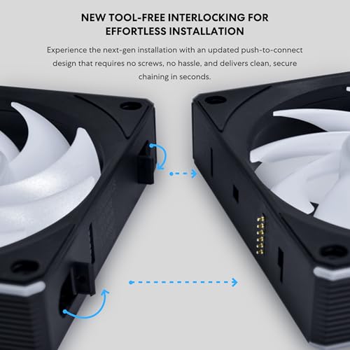 Image of Lian Li UNI Fan CL Wireless 120 - Single Pack (Reverse Blade) - 2.4 GHz Wireless Signal RGB & PC Case Fans Control - Dual Light Zones - 28mm FDB - White (G99.12RCL1W1W.in)