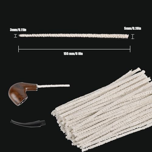 Aessniy 100 Pack Cone Pipe Cleaner, 6-inch Pipe Cleaner Bulk, Cotton and Wire Pipe Cleaner,Pipecleaners for Removing Tar & Resin - Image 6