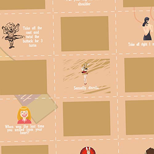 Image of NTZS 50 Partys adventure Scratch Off Poster-Party Punishment Bucket List (16.5 inch x 23.4 inch) Christmas Festival Gift
