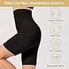 DELIMIRA Women's Shapewear Shorts Tummy Control Plus Size High Waisted Panties High Compression Thigh Slimmer Black 1X