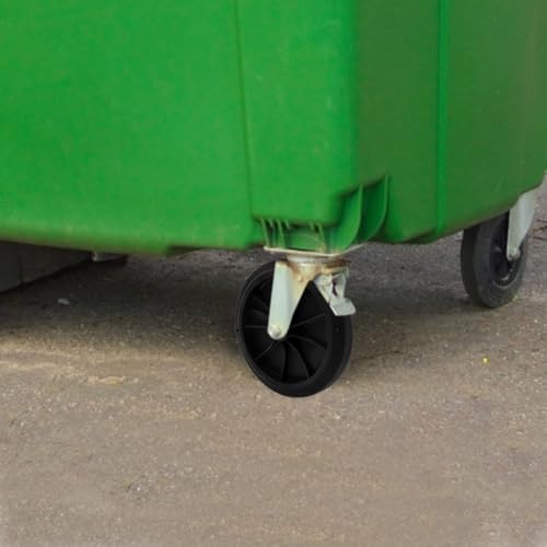 Rueda de cubo de basura anti roturas para solucionar atascos en exteriores 7