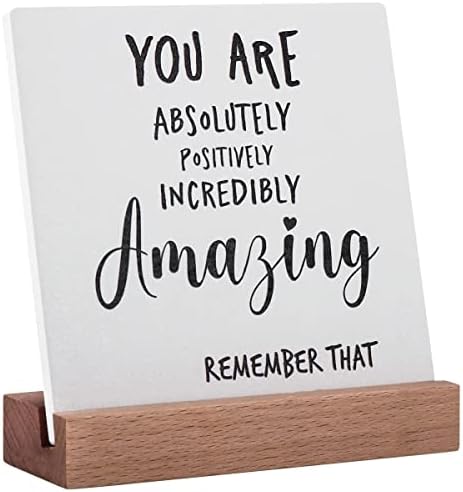 You are Amazing Encouragement Gifts Inspirational Quotes Gifts for Women Girl Boy Teen Bestie Sisiter, Cheer Up Gifts Hard Time Gifts Inspirational Positive Decor Plaques for Home Office