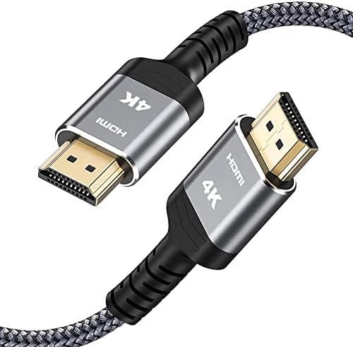 Highwings 4K 60HZ HDMI Cable 6.6FT, 18Gbps High Speed 2.0 Braided Cord-Supports (4K 60Hz HDR,Video 4K 2160p 1080p 3D HDCP 2.2 ARC-Compatible with Ethernet Monitor PS 4/3 HDTV 4K Fire Netflix