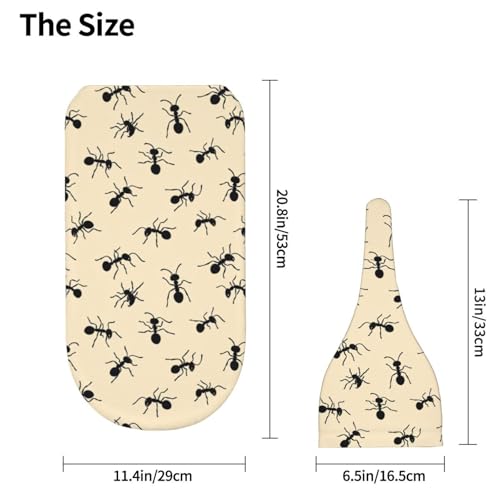Image of Cartoon Black Ants Newborn Swaddle Blankets Hat Sets Soft Baby Receiving Blanket Swaddle Sack for Baby Shower Infant Boy Girl Gift
