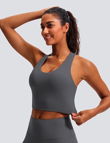 Image of Sports Bras for Women Criss-Cross Back Padded Workout Tank Tops Medium Support Crop Tops for Women