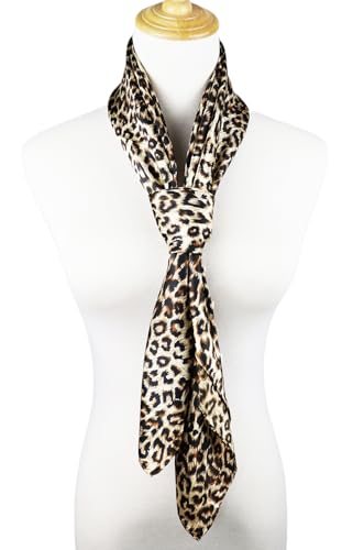 Image of Women's 35 inch Satin Square Silk Like Hair Scarves and Wraps Headscarf for Sleeping | Silk Feel Neckerchief, Hair Scarf, Fashion Bandana, Headscarf, Headband, Hair Wrap Sleeping, Daily Fashion Styling