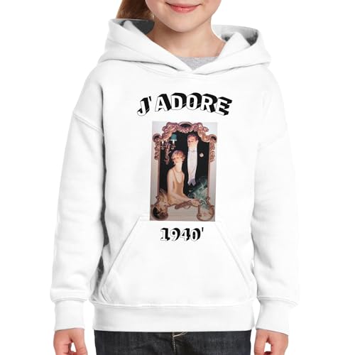 Sweat enfant J'adore 1940 retro hollywood cadeau idéal pour anniversaire - 3