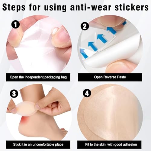 Yesimola Pansements Ampoules Talon 24 Pièces, 37x55MM Ovale Pansements Hydrocolloïde Gel Bandages, Transparents Talons Hauts Pansements Ampoule pour Prévention et Soin des Au Pied,Orteil et Talon – vue 5