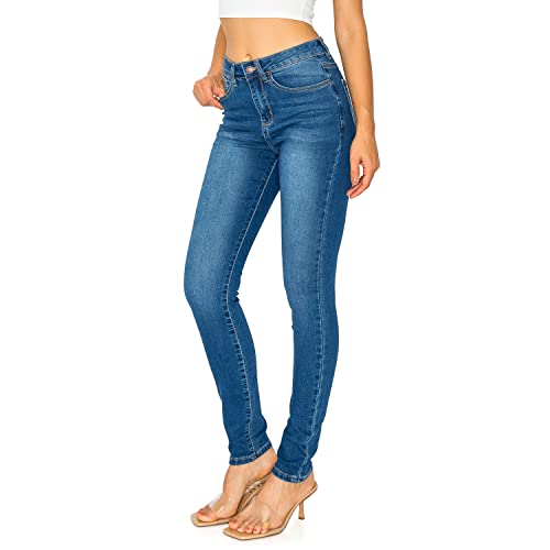 Cali1850 Women's Denim Daydream Skinny Jeans - Super Stretchy Soft Stylish Knit Denim Slim Fit Comfy Casual Pants2