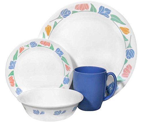 Corelle Livingware 16-Piece Dinnerware Set, Service for 4, Friendship