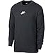 Nike Herren M NSW Heritage CRW Long Sleeved T-Shirt, schwarz (black/heather/Sail), XS