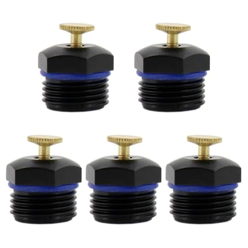 EZBUYGO 5個セット 噴霧器 噴出ノズル 360度 1/2インチ 散水ノズル 散水用具 農業スプレー 灌漑 園芸 高圧防錆ファン形状 広範囲散水ヘッド ほこりの除去 水やり 花壇 芝生 ガーデン灌漑用 プラスチック製