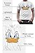 Disney Mad Donald Duck Face World Disneyland Funny Costume Adult Tee Graphic T-Shirt for Men Tshirt Dad Father (White, Large)