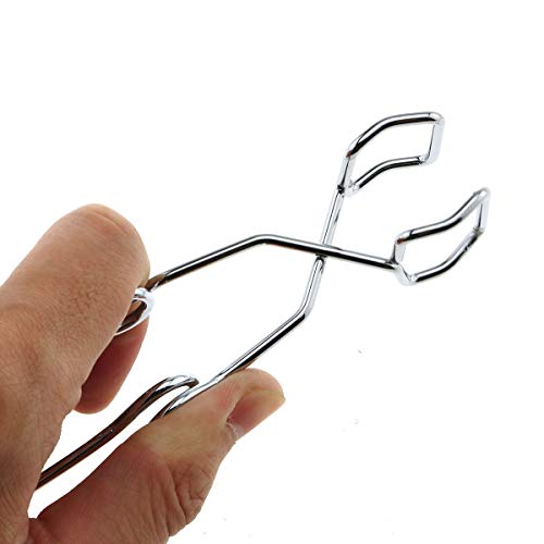 e-outstanding 4-pack steel wire test tube clamp 145mm fit for 5-40mm tube heating glass tube tongs supplies lab test tube holder sprung tool