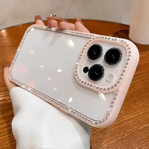 Coque iPhone 16 Pro Max transparente rose pour protection quotidienne