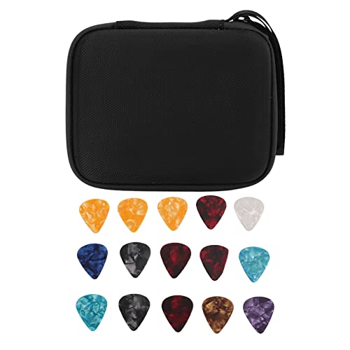 Ensemble de sac à médiator, porte-médiator anti-rayures, EVA facile à transporter et chiffon de rangement - Les Beatles, Paul McCartney, John Lennon, RIngo Starr, George Harrison Ensemble de sac à médiator, porte-médiator anti-rayures, EVA facile à transporter et chiffon de rangement