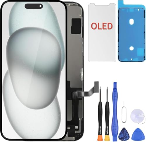 Écran iPhone 15 Plus OLED de rechange pour réparer l'affichage cassé soi-même