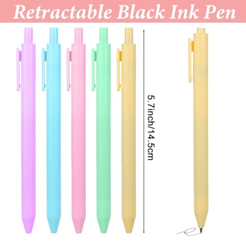100 bolígrafos de gel retráctiles 0.5mm multicolor miniatura 2