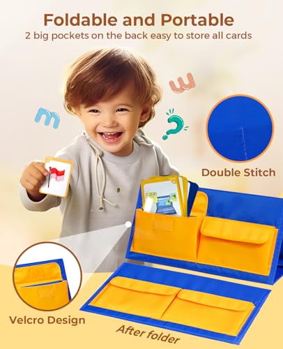 Image of Gamenote CVCC & CCVC Word Builder Pocket Chart, Phonics & Sight Words
