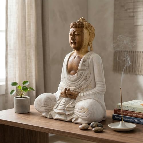 Escultura de Buda contra el estrés para decoración zen de dormitorios 7