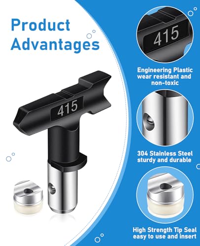 Image of Spray tip Reversible Sprayer Tips Airless Paint Sprayer Nozzle Tips