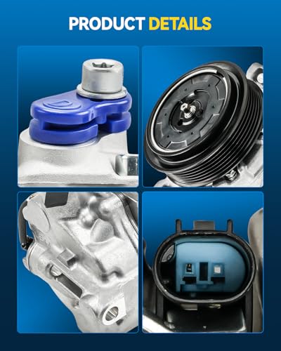 Image of PHILTOP 22305211 Air Conditioner AC Compressor with Clutch for Mercedes-Benz C300 2008-2010,GL450 2008-2010,C350 2008-2009,ML350 2006,R350 2006, 2010 3.5L,ML500 2006,GL550 2009-2010,R500 2006