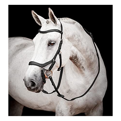 Horseware Ireland Micklem CompBridle w/Reins, Color: Black, Size: Large Cob (SBMOM2-K000-LC)