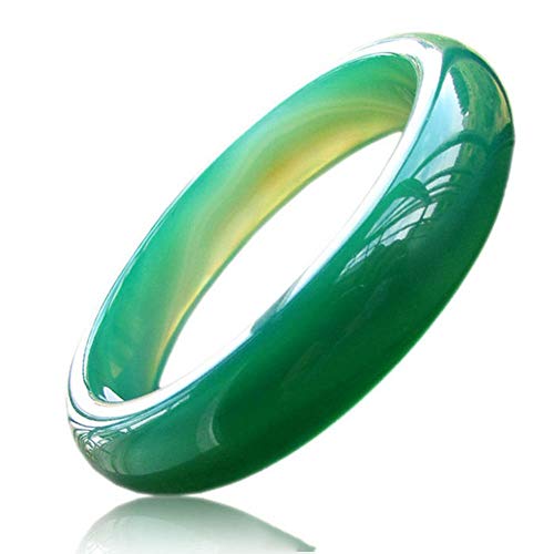Bracelet femme jade vert chinois naturel de 62mm, le cadeau idéal pour marquer un anniversaire