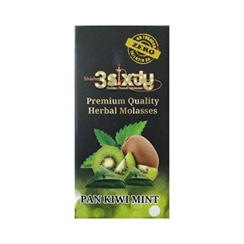 Buy Shisha 3Sixty Herbal Molasses Hukkah Pan Kiwi Mint Flavour(Set of 3) (100 Nicotine and