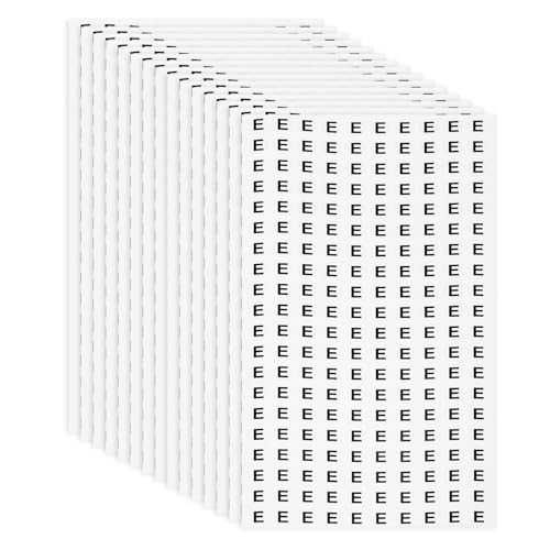 Autocollants ronds alphabet E pour organiser vos projets de bricolage et albums photo