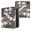Magnolias taupe / white / dark grey
