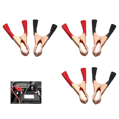 6 Stück Krokodilklemmen Überbrückungskabel,Auto Klemmen Batterie Isolierte 50A Clamp Starthilfekabel Krokodilklemme Ladegerät Polzangen Autobatterien Zange Starthilfekabelklemmen Kit für Kfz Battery 6 Stück Krokodilklemmen Überbrückungskabel,Auto Klemmen Batterie Isolierte 50A Clamp Starthilfekabel Krokodilklemme Ladegerät Polzangen Autobatterien Zange Starthilfekabelklemmen Kit für Kfz Battery
