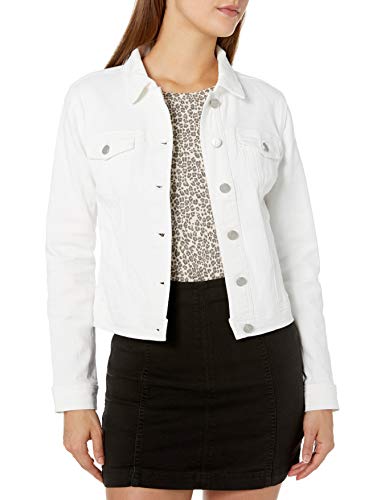 dollhouse Women's White Denim Jacket, Large