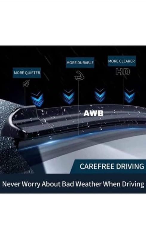 Image of AWB Front Hybrid Wiper Blade Compatible with Mahindra Marazzo(Pack of 2)