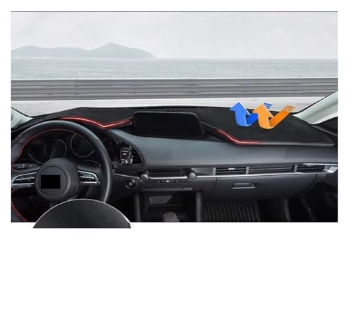 Cubierta de tablero Mazda 3 2019-2025 para viajes sin reflejos 6