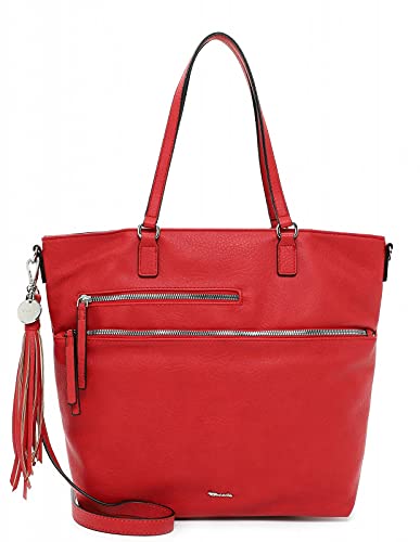 Tamaris Shopper Adele 30484 Damen Handtaschen Uni red 600 One Size